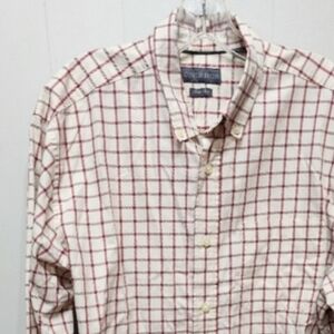 Covington Shirt Large Easy Care Button Front Men's‎ Long Sleeve Checkered B518